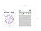 Ballon aluminium en forme de bulle lila