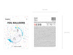 Ballon aluminium licorne (70x75cm) - Unicorn Collection