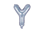 Ballon aluminium lettre et argenté à paillettes