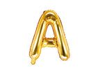 Ballon aluminium lettre A doré