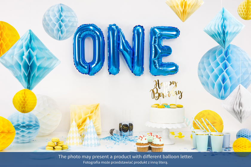 Ballon aluminium lettre B bleu (35cm)