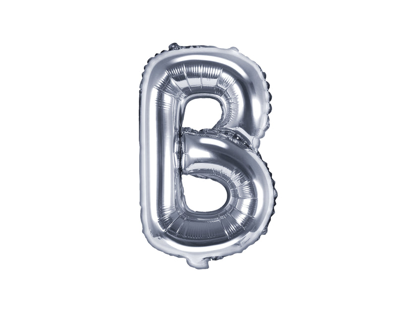 Ballon aluminium lettre B argenté (35cm)