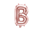 Ballon aluminium lettre B rose gold (35cm)
