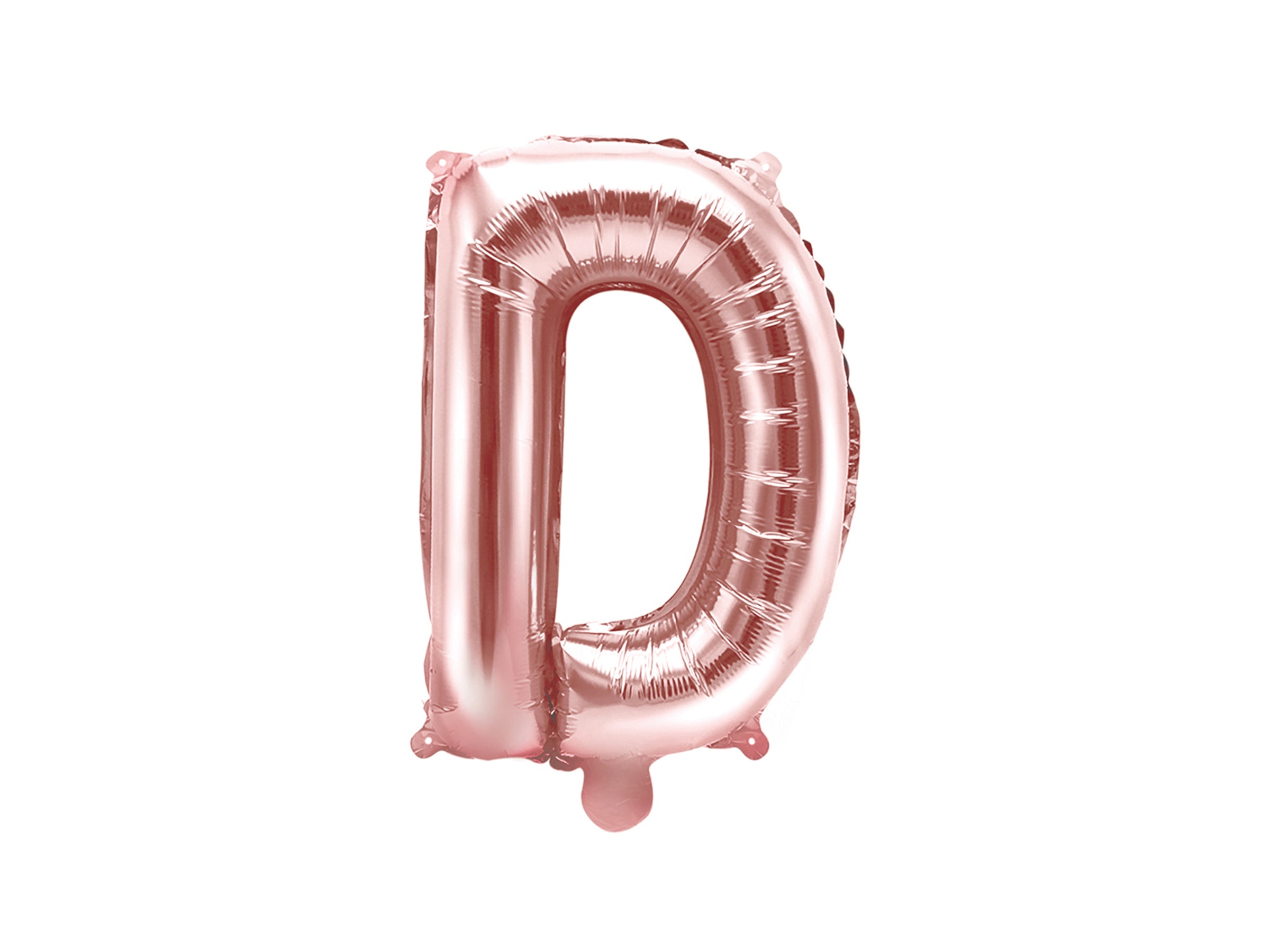 Ballon aluminium lettre D rose gold