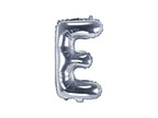 Ballon aluminium lettre E argenté (35cm)