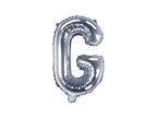 Ballon aluminium lettre G argenté