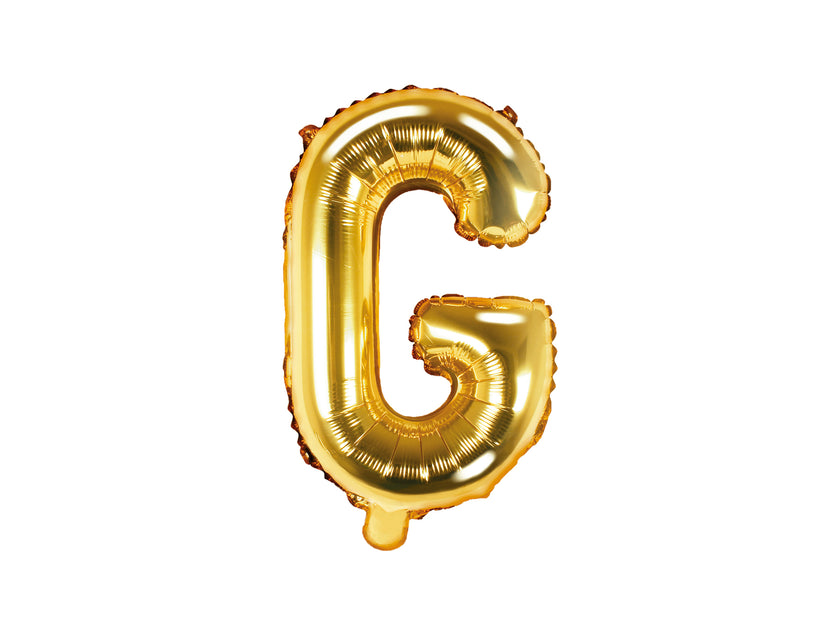Ballon aluminium lettre G doré