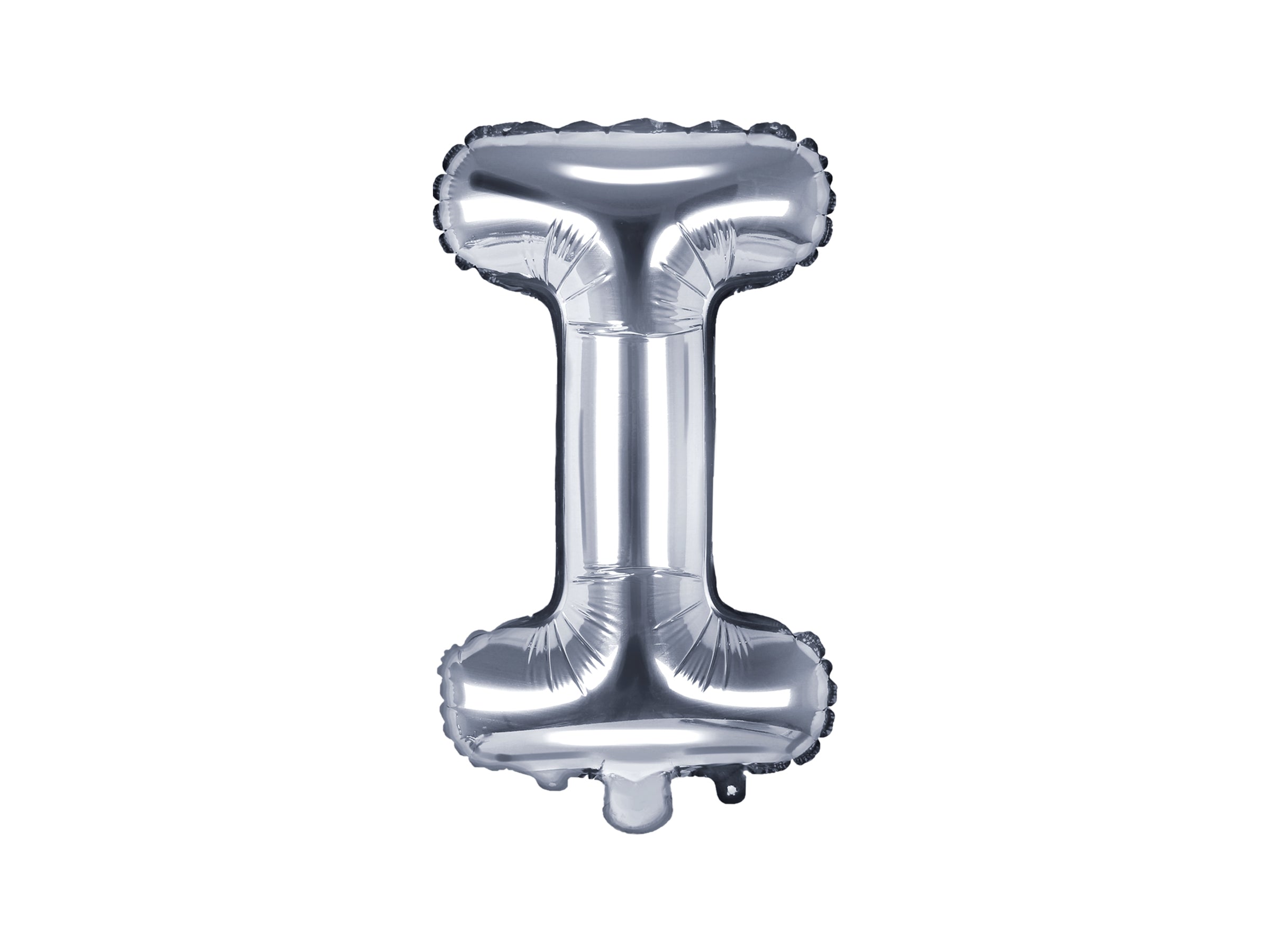 Ballon aluminium lettre I argenté