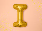 Ballon aluminium lettre I doré
