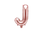 Ballon aluminium lettre J rose gold