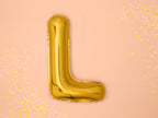 Ballon aluminium lettre L doré