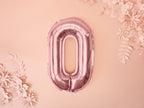 Ballon aluminium lettre O rose gold