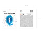 Ballon aluminium lettre Q bleu