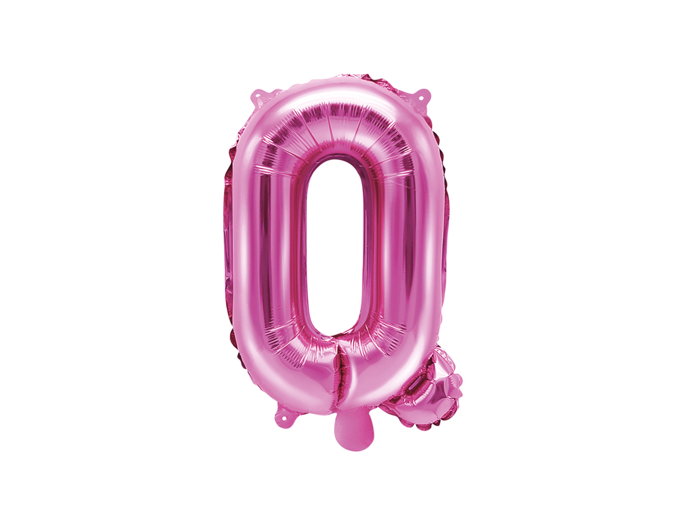 Ballon aluminium lettre Q rose foncé