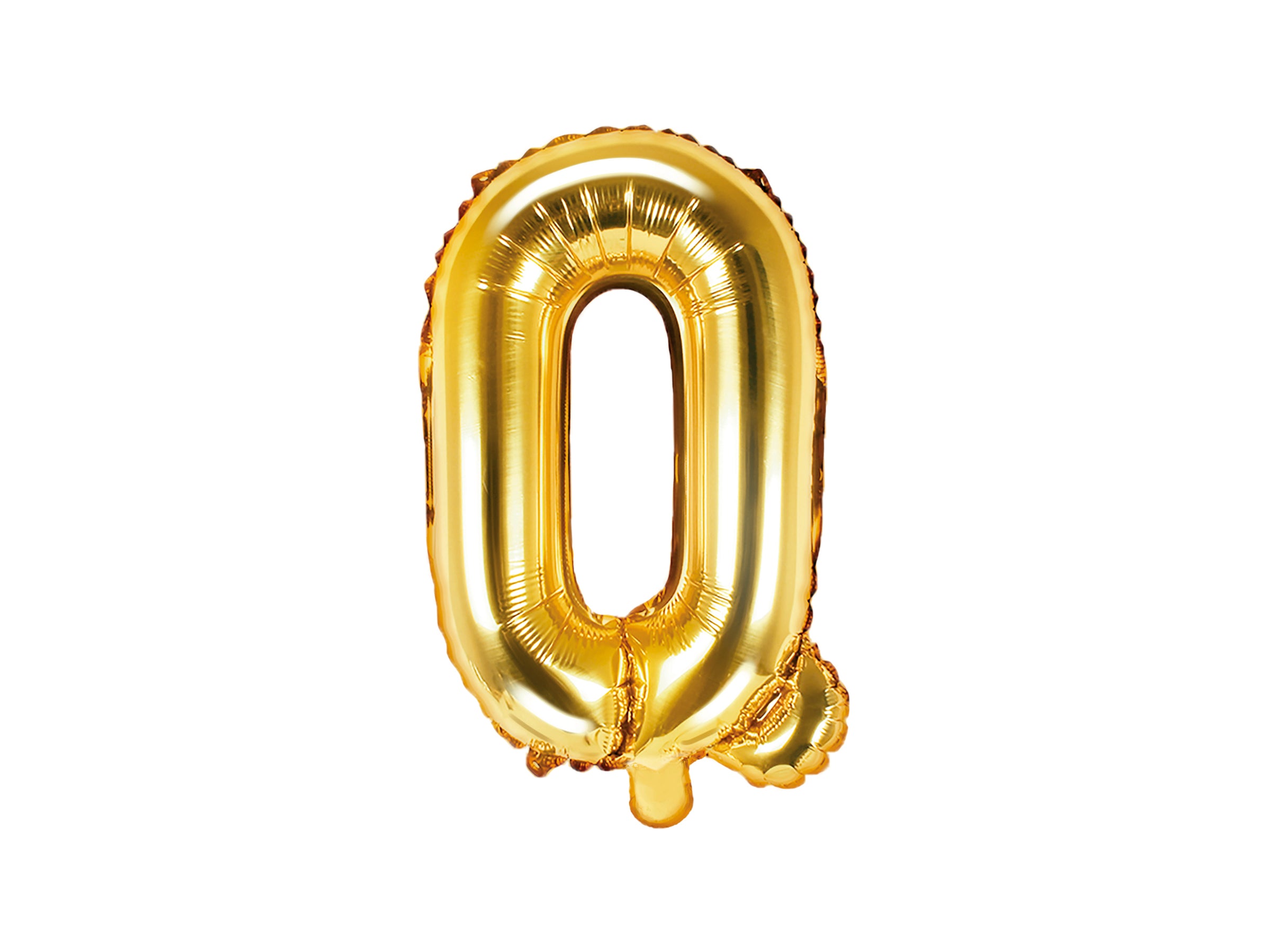 Ballon aluminium lettre Q doré