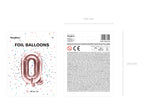 Ballon aluminium lettre Q rose gold