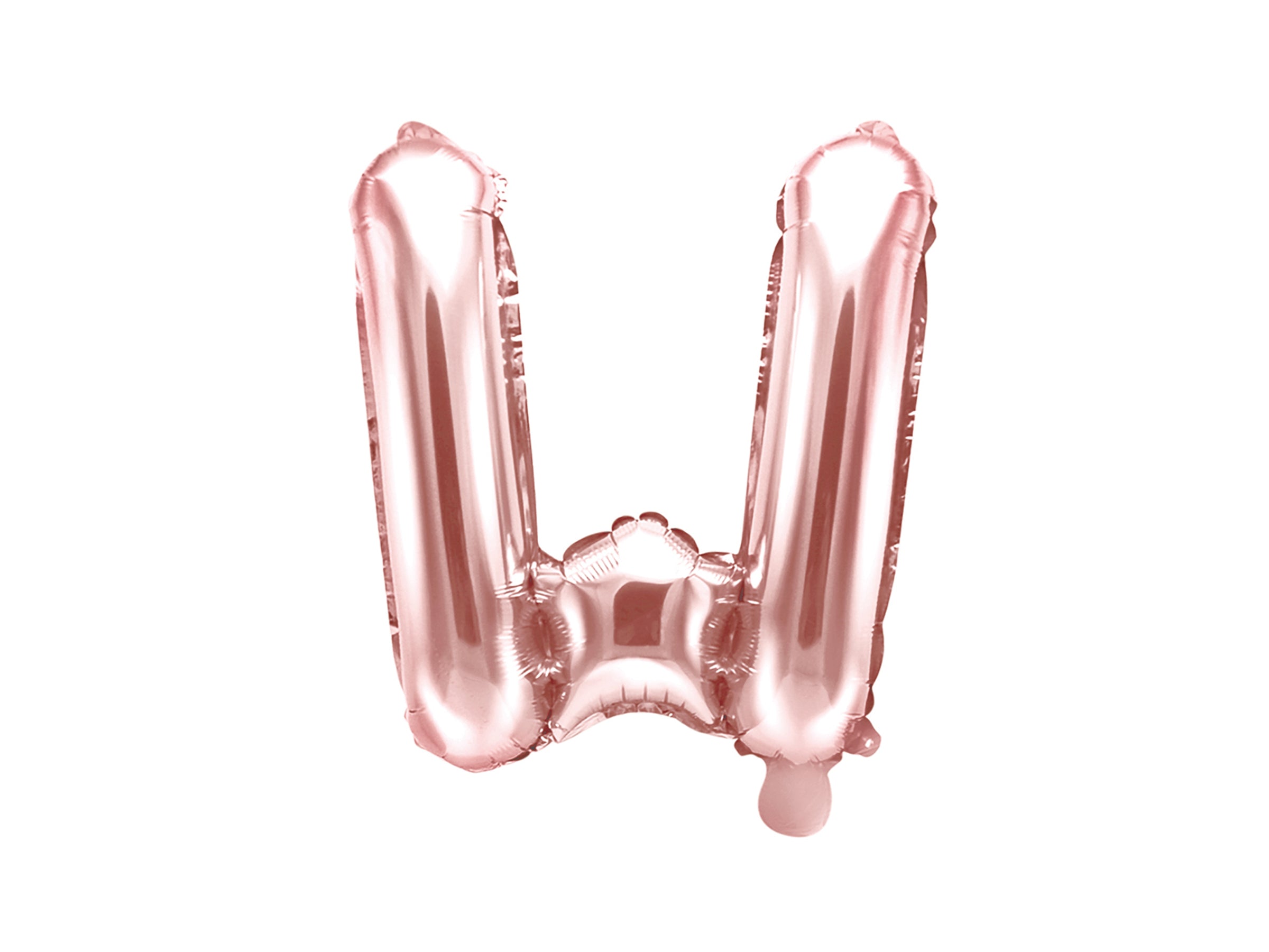 Ballon aluminium lettre W rose gold (35cm)