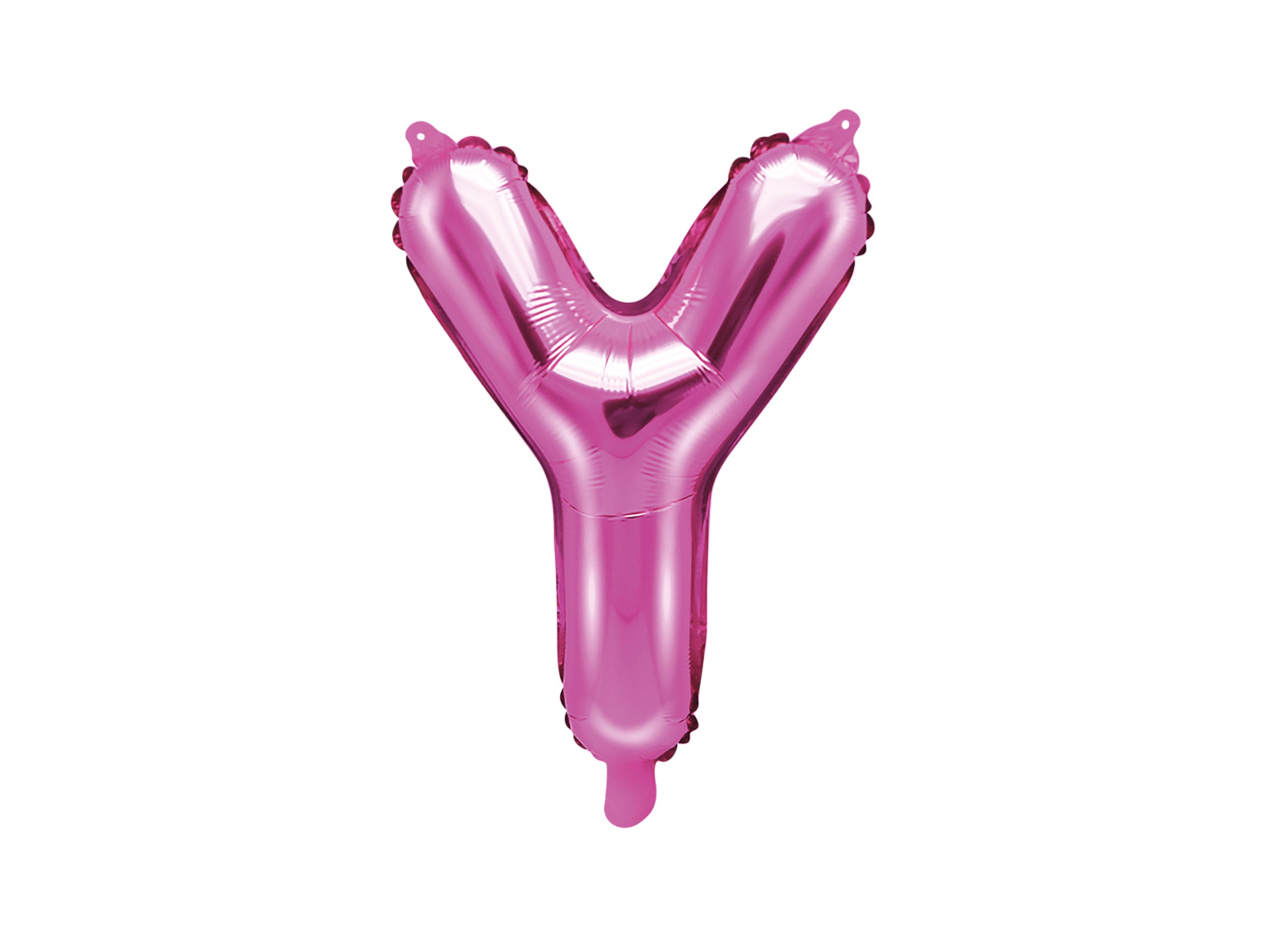 Ballon aluminium lettre Y rose foncé (35cm)