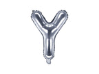 Ballon aluminium lettre Y argenté (35cm)