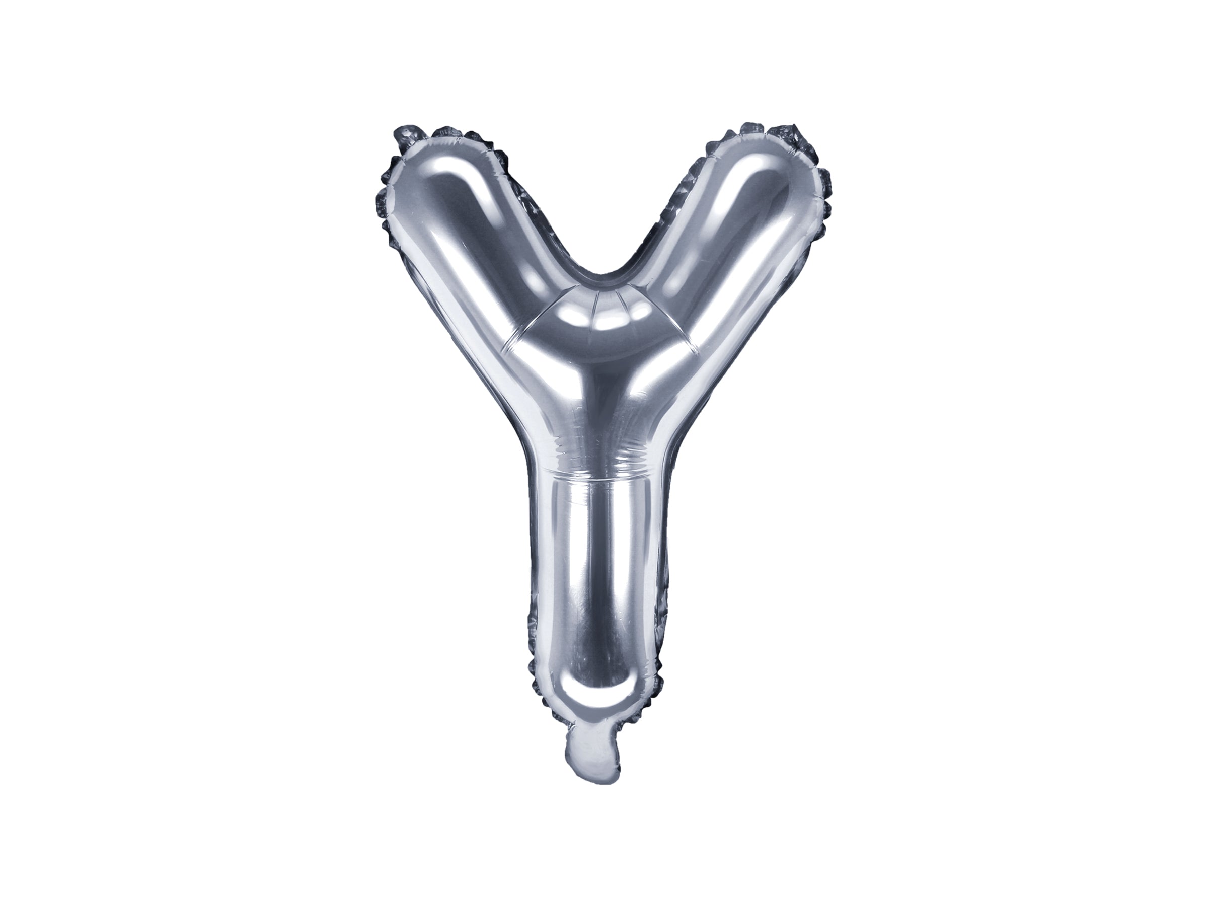 Ballon aluminium lettre Y argenté (35cm)