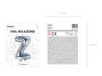 Ballon aluminium lettre Z argenté (35 cm)