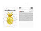 Ballon aluminium ananas doré - Aloha Turquoise