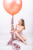Ballon géant rose gold pastel