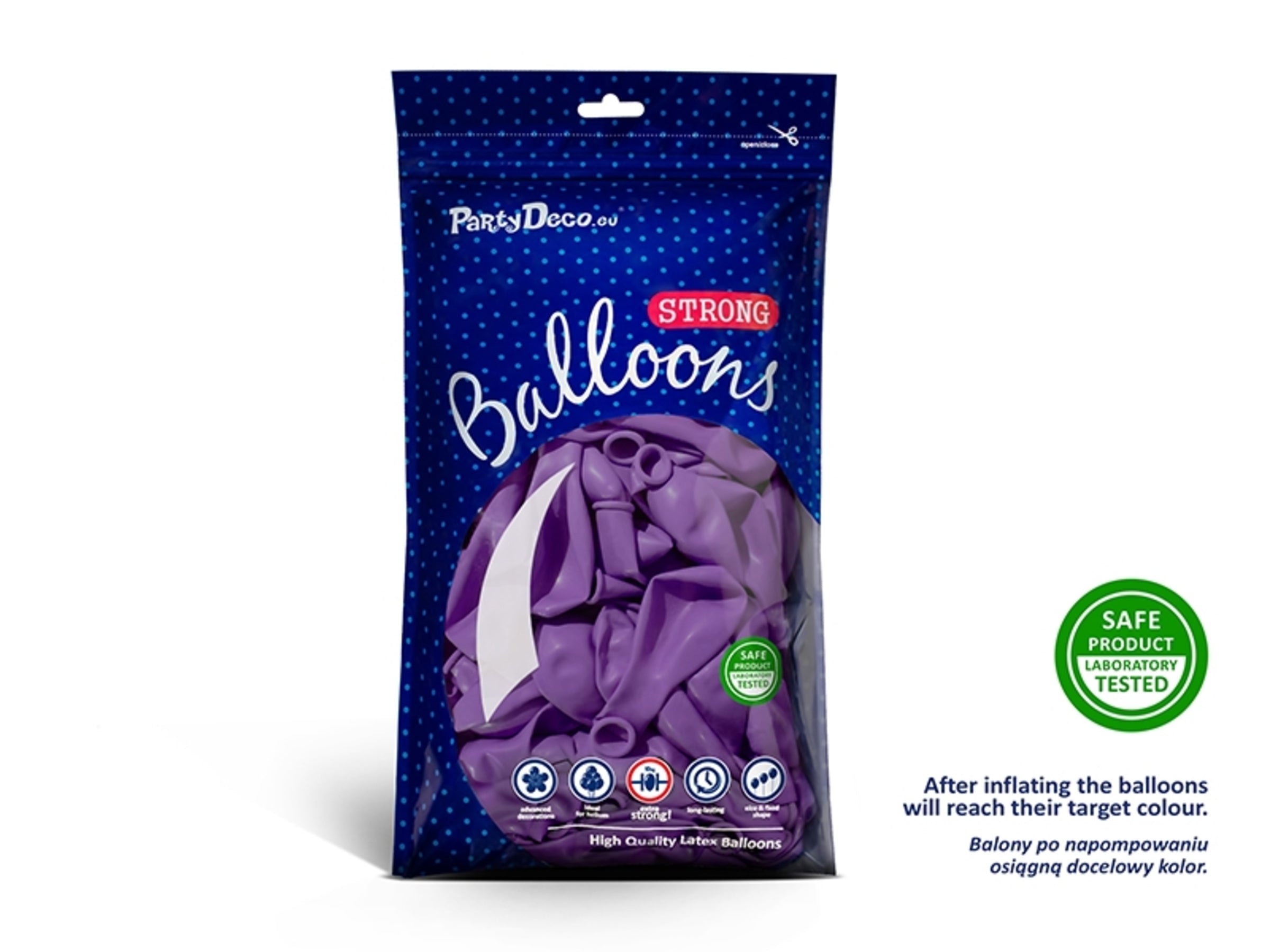 10 ballons extra résistants lavande (30 cm)
