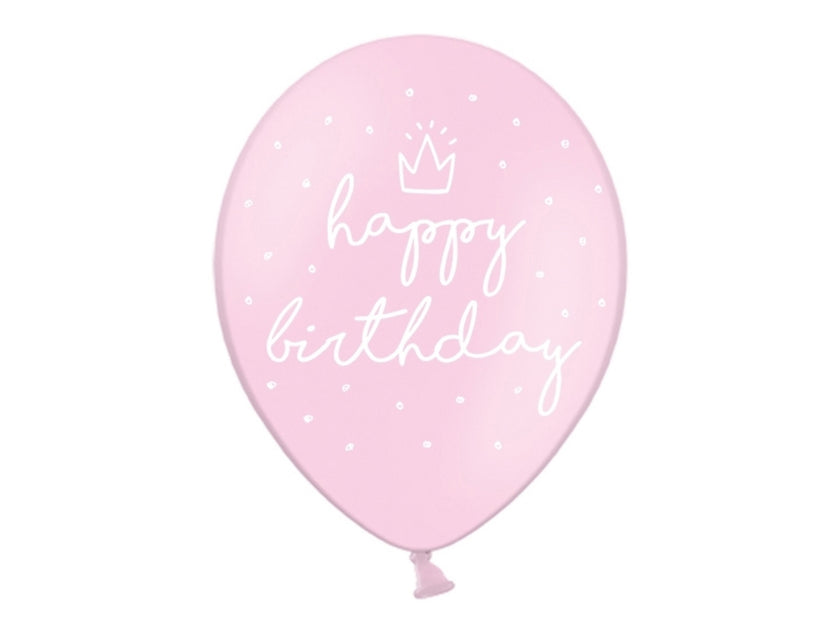 6 ballons extra résistants '' Happy Birthday