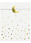 6 sacs à bonbons avec étoiles et lunes - Golden Sky