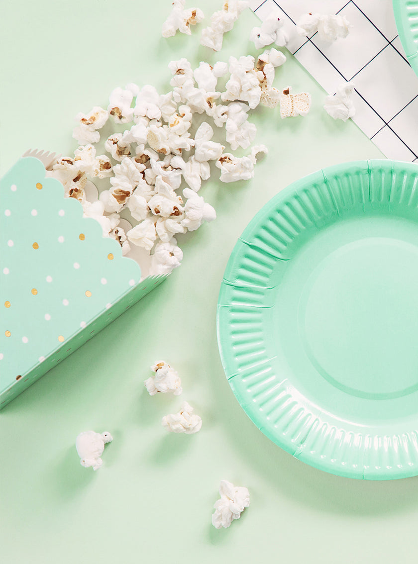 6 boîtes à Popcorn cactus - lama Party