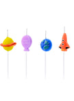 4 bougies d'anniversaire - Space Party