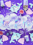 20 Serviettes en papier cocktail coquillage (13 cm)