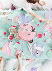 6 assiettes cactus (23 cm) - lama Party