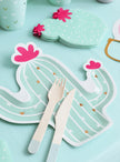 6 assiettes cactus (23 cm) - lama Party