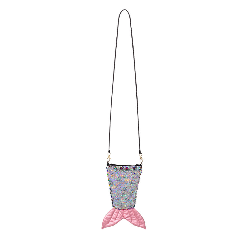 Sac sirène à paillettes multicolores femme