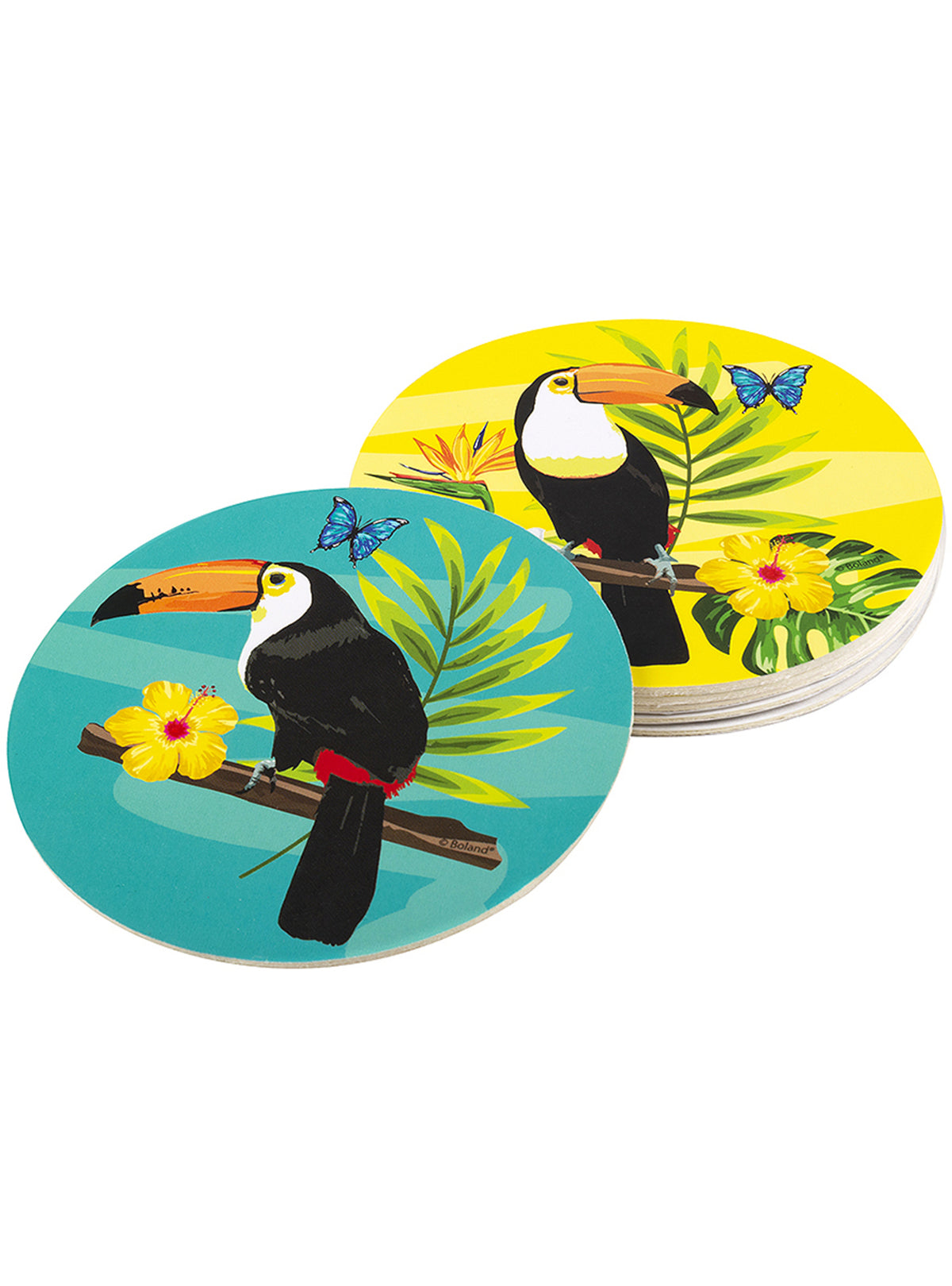 6 sous-verre toucans - Toucan Party