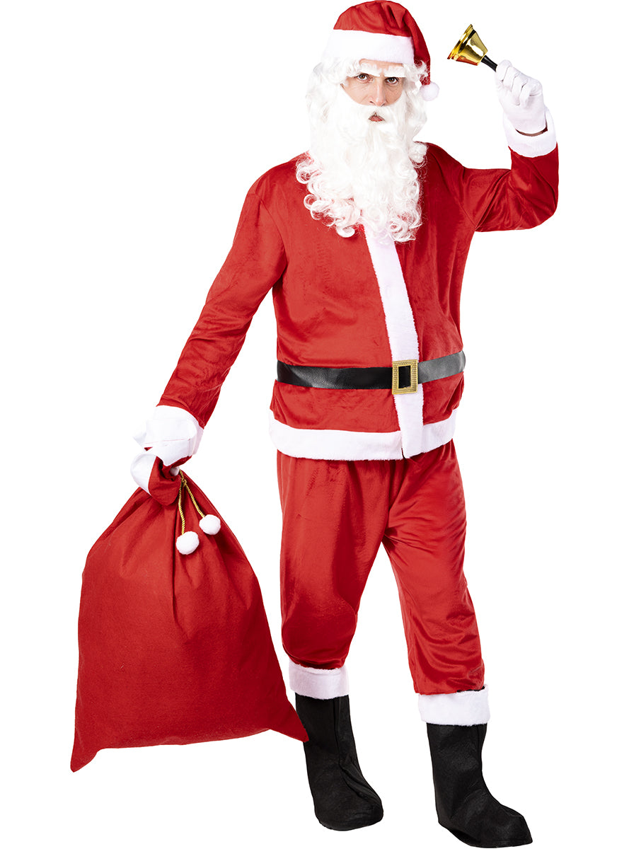 Perruque avec barbe de Père Noël