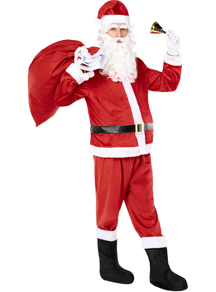 Perruque avec barbe de Père Noël