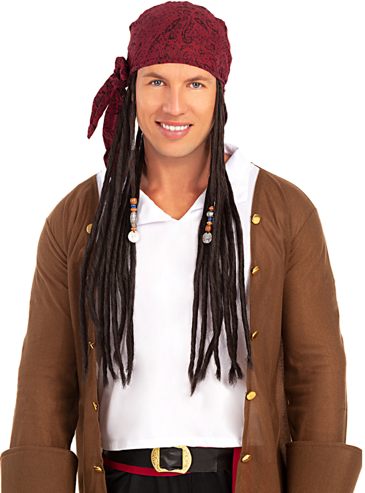 Perruque avec bandana de pirata