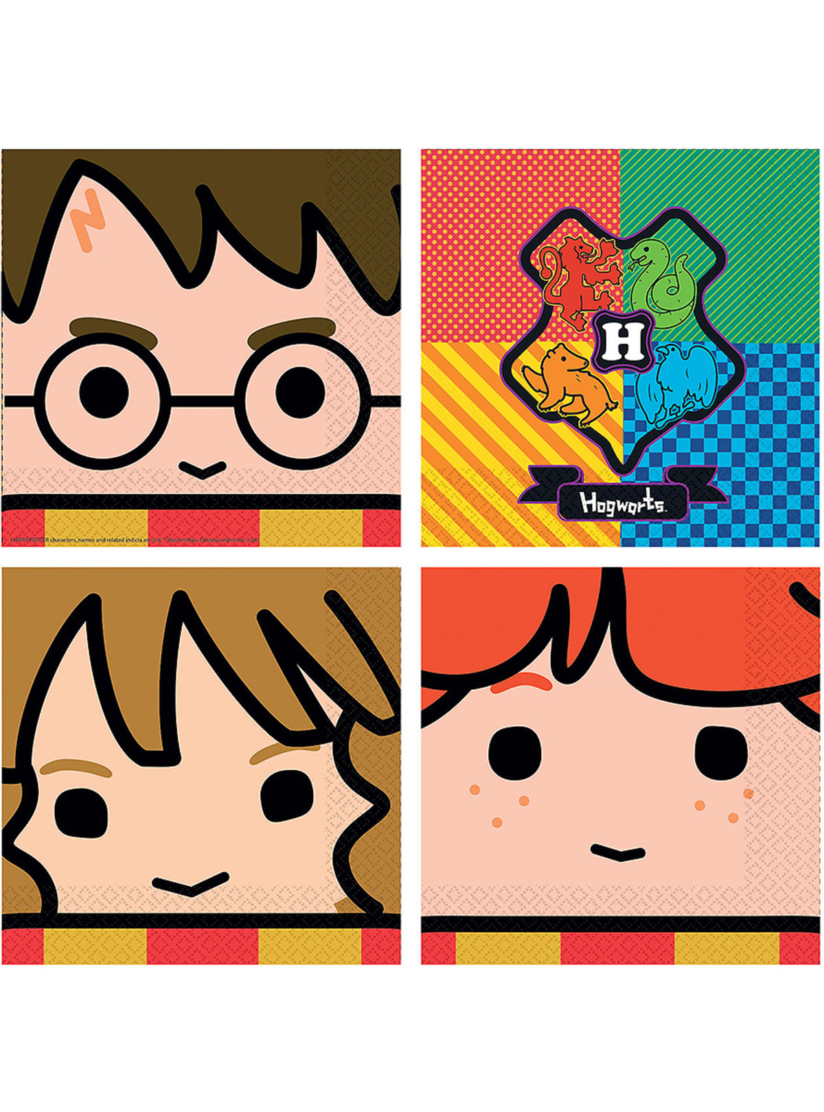 16 Serviettes en papier Harry Potter (33 cm) - Lumos Collection