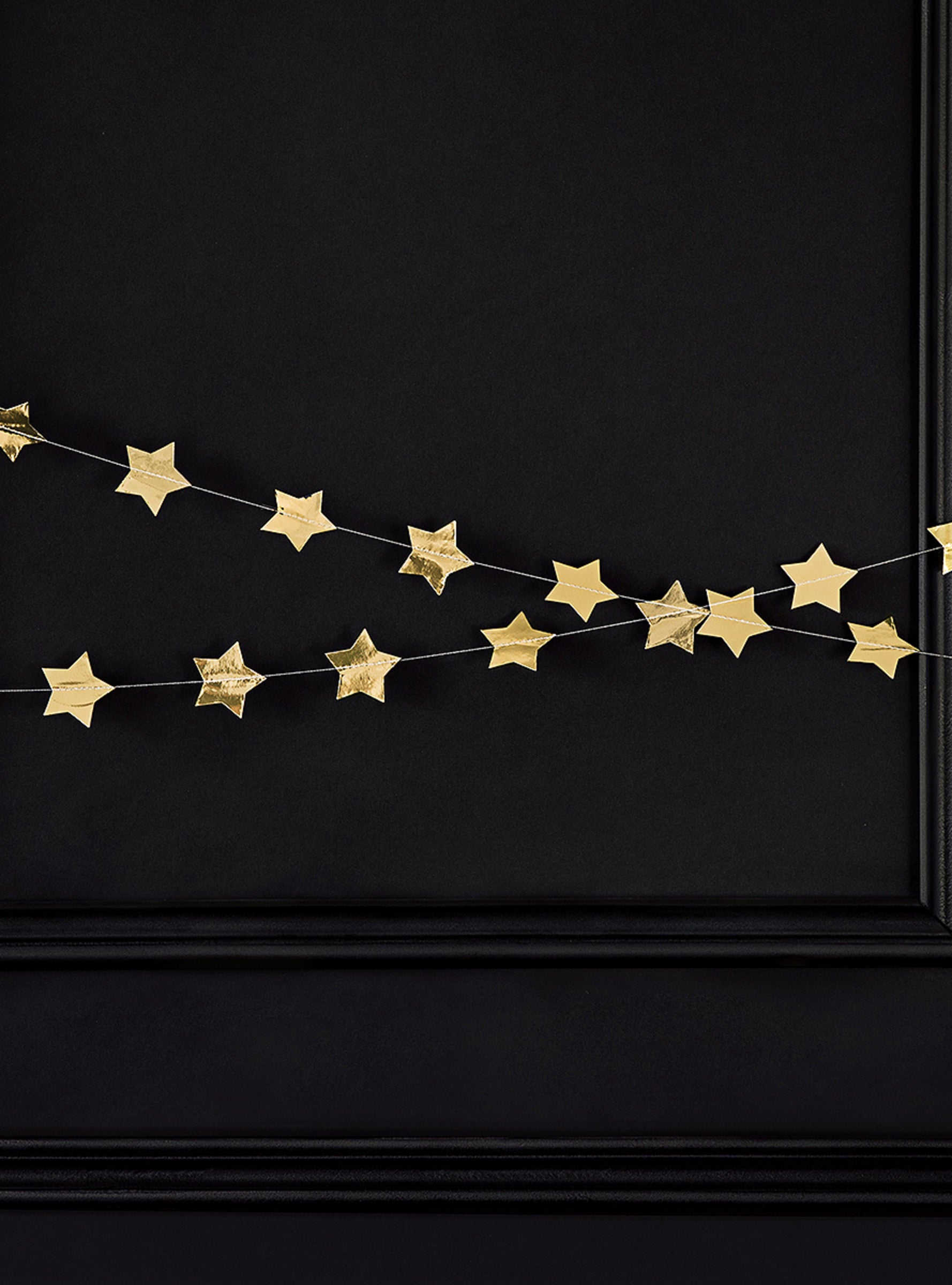 Guirlande étoiles dorées (3,6 m)