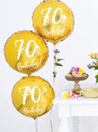 Ballon 80 th Birthday doré (45 cm)