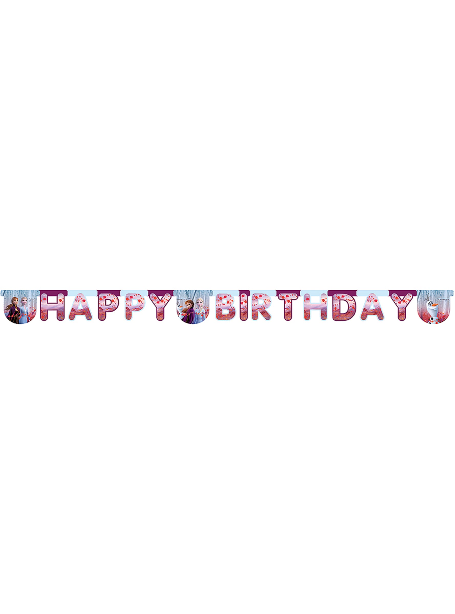 Guirlande La Reine des neiges 2 Happy Birthday