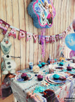 Guirlande La Reine des neiges 2 Happy Birthday