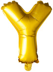 Ballon lettre Y doré (102 cm)