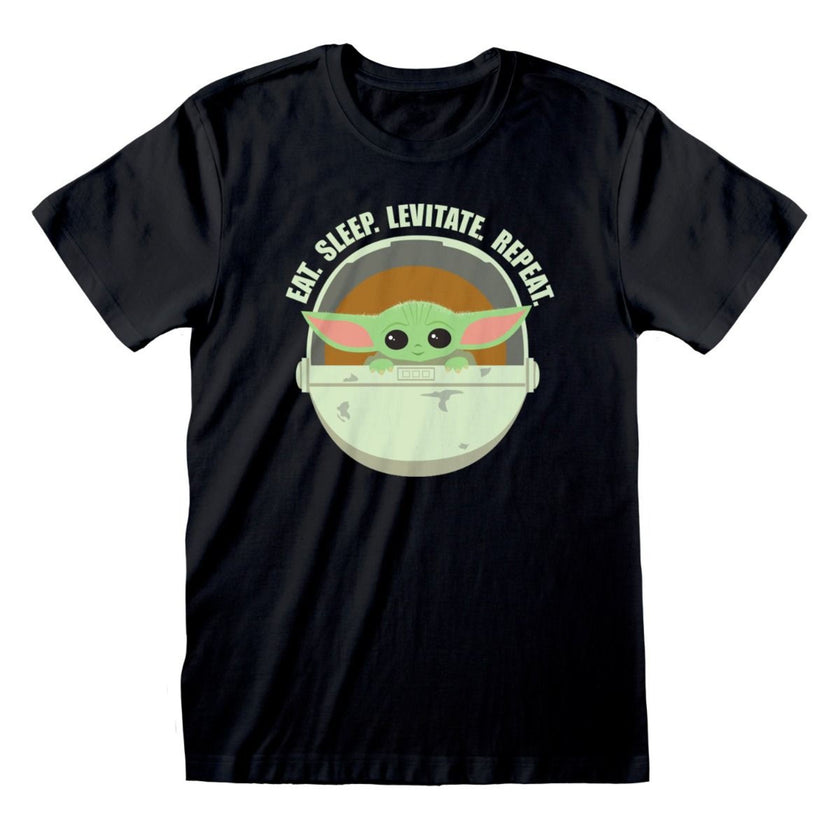 T-shirt Baby Yoda repeat homme - The Mandalorian Star Wars