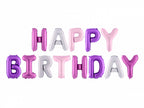Ballons Happy Birthday tons violets variés (340 cm) - Celebration Party