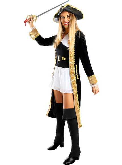 Déguisement pirate deluxe femme - Collection colonial