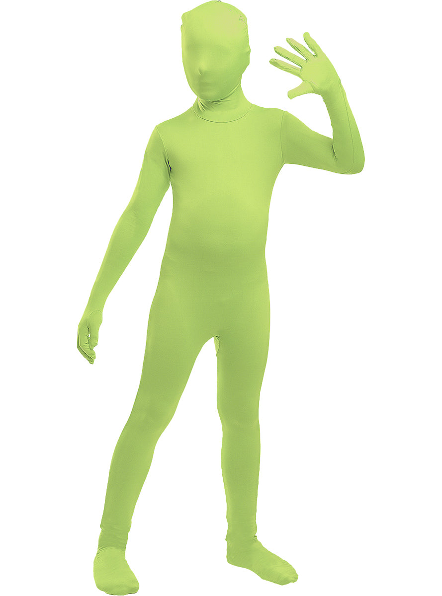 Déguisement seconde peau vert enfant